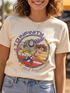 Walt Disney World Toy Story Woody Buzz Lightyear To Infinity T-shirt Large NEW!